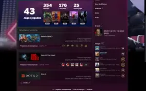 Vendo Conta Steam 5 Anos,/Lvl 23/ 74 Jogos /Baldurs/Cyberpun