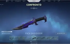 Conta valorant com muitas skins e tem skin no lol
