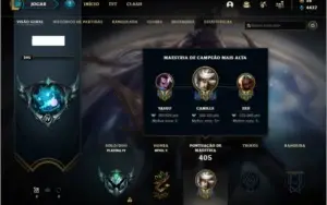 Conta platina 4 com 67 skins e 87 champs