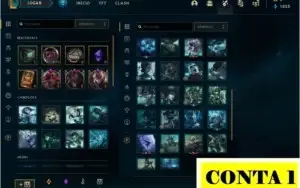 Combo de 02 contas League of Legends.