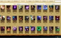 CONTA LV30 69 CAMPEÕES + 14 SKINS