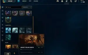 Conta bronze 3 com 54 Champs e 32 Skins