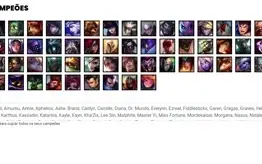 Conta bronze 3 com 54 Champs e 32 Skins