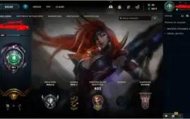 conta lol com 101 skins, prata 3