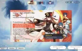 AR 53 HU TAO, KLEE, VENTI, ZHONGLI, MONA, JEAN + 2 ARMAS T5
