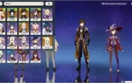 AR 53 HU TAO, KLEE, VENTI, ZHONGLI, MONA, JEAN + 2 ARMAS T5