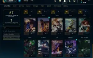 Esmerlada 3 com 35 Champs e 13 Skins ( MAIN ADC )