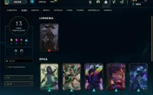 Esmerlada 3 com 35 Champs e 13 Skins ( MAIN ADC )