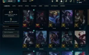 Esmerlada 3 com 35 Champs e 13 Skins ( MAIN ADC )