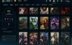 Conta prata 3 com 70 Champs e 40 Skins ( MAIN SUP )