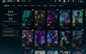Conta prata 3 com 70 Champs e 40 Skins ( MAIN SUP )