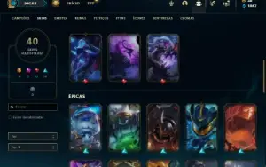 Conta prata 3 com 70 Champs e 40 Skins ( MAIN SUP )