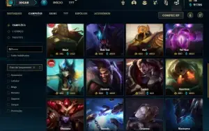 Conta prata 3 com 150 Champs e 258 Skins (1.2kk de Diana)