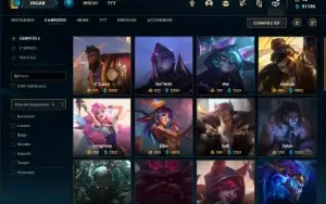 Conta prata 3 com 150 Champs e 258 Skins (1.2kk de Diana)