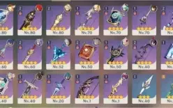 Conta Genshin Impact com Klee, Zhongli, Diluc, Keqing e Qiqi