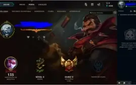 conta de lol gold v com graves vitorioso + outros skins