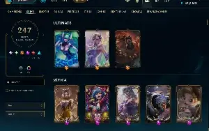 Conta lol com 247 skins
