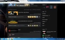 Vendo conta steam aceito mercado pago