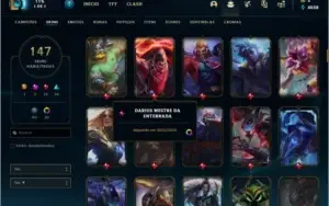 Conta LOL Smurf Unranked Diamond Season 9 147 Skins
