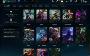 Conta ouro 4 com 23 Champs e 2 Skins + 11 Fragmentos