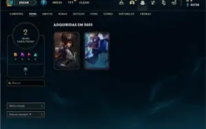 Conta ouro 4 com 23 Champs e 2 Skins + 11 Fragmentos