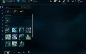 Conta ouro 4 com 23 Champs e 2 Skins + 11 Fragmentos