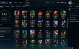Conta platina 3 com muitas skins