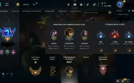 Conta Lol Gold Lll 179 Skins  Falta 7 Champ 14,7K Ea