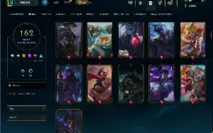 Ouro 4 com TODOS os champs e 162 Skins ( JG / ADC / TOP )