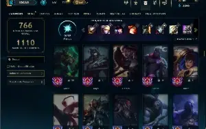 Ouro 4 com TODOS os champs e 162 Skins ( JG / ADC / TOP )