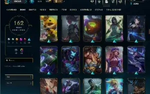 Ouro 4 com TODOS os champs e 162 Skins ( JG / ADC / TOP )