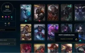 Conta LoL lvl 400+, 98 skins,  com o beta card do valorant
