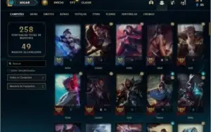 Conta platina 4 com 95 champs e 79 skin +1 Prestigio do Sett