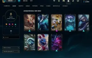 Conta LoL Platina 4 c/ skin prestígio 