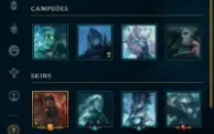 Conta LoL Platina 4 c/ skin prestígio 