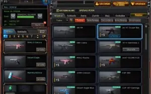 CONTA CROSSFIRE AL - M4 Sakura, 5 VIP's, armas raras