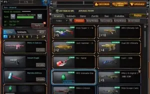 CONTA CROSSFIRE AL - M4 Sakura, 5 VIP's, armas raras