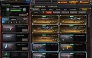 CONTA CROSSFIRE AL - M4 Sakura, 5 VIP's, armas raras