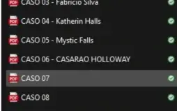 Jogo - Investigação Criminal Famosinho 10 PDF's + Bônus