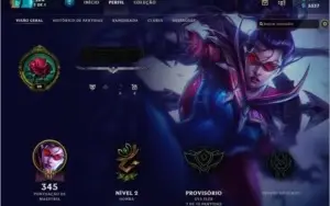 Conta League of Legends Level 39, 114 Campeões, 4 Runas