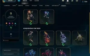 Conta league of legends +190 skins