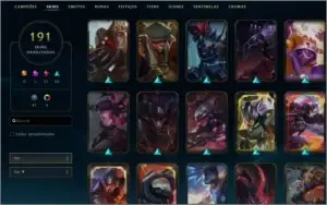 Conta de LOL 191 Skins