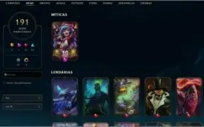 Conta de LOL 191 Skins