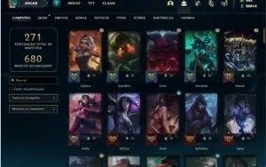 Conta prata 2 com 105 Champs e 104 Skins + 2 Prestigios