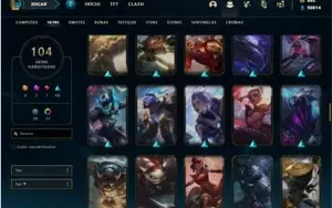 Conta prata 2 com 105 Champs e 104 Skins + 2 Prestigios