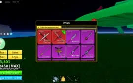 Conta de blox fruit nvl full com varias skins