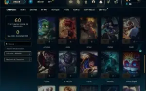 Unranked com 50 Champs e 8 Skins ( Ex Platina )