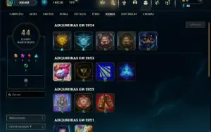 Unranked com 50 Champs e 8 Skins ( Ex Platina )