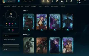Unranked com 50 Champs e 8 Skins ( Ex Platina )