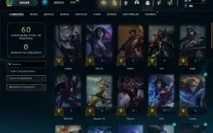 Unranked com 50 Champs e 8 Skins ( Ex Platina )